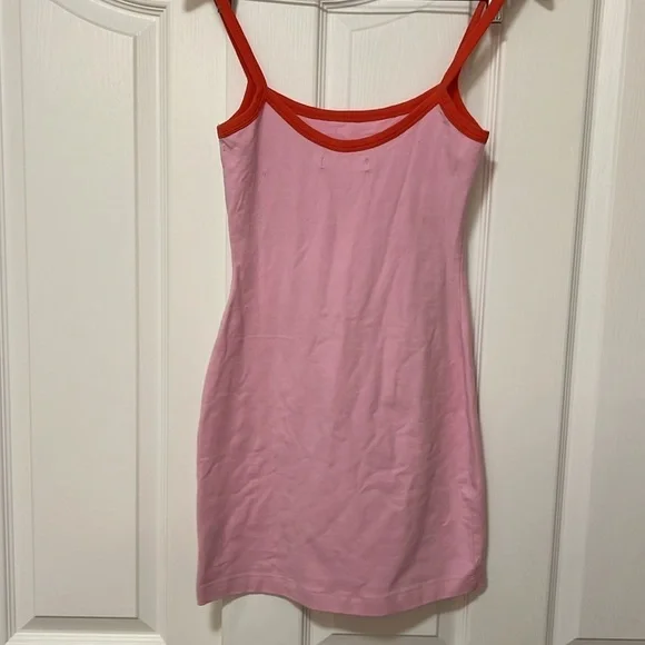 Urban Outfitters Burnout Tank Top Dress -  Pink Size XS - Like New - Picture 5 of 6